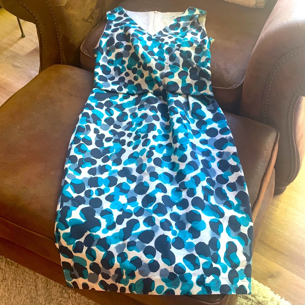 Fenn Wright Manson silk/cotton sheath dress.